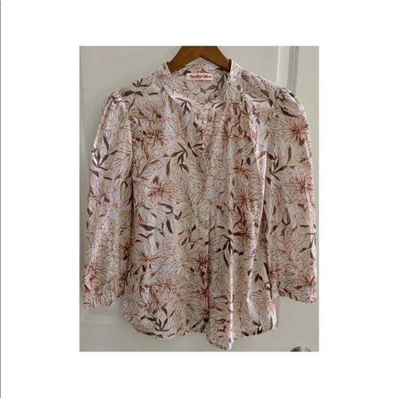 See by Chloe Button-down Floral Blouse Medium - Picture 1 of 3